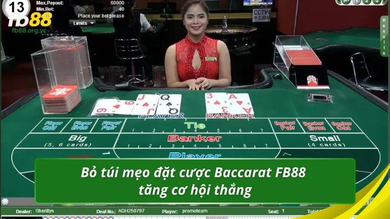 Bỏ túi mẹo đặt cược Baccarat FB88 tăng cơ hội thắng